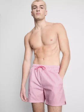 Pantaloni de baie din țesătură Seersucker