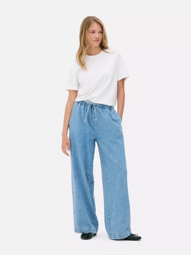 Pantaloni de blugi cu talie medie Pantaloni de blugi cu talie medie