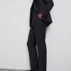 Pantaloni de costum clasici, croială regulată Pantaloni de costum clasici, croială regulată