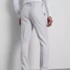 Pantaloni de costum cu croială regulată și textură Pantaloni de costum cu croială regulată și textură