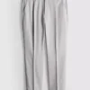 Pantaloni de costum cu croială regulată și textură Pantaloni de costum cu croială regulată și textură