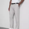 Pantaloni de costum cu croială slim și textură dobby