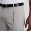 Pantaloni de costum cu croială slim și textură dobby