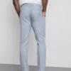 Pantaloni de costum cu croială slim și textură dobby Pantaloni de costum cu croială slim și textură dobby
