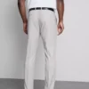 Pantaloni de costum cu croială slim și textură dobby