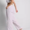 Pantaloni de Pijama cu croi drept, cu dungi, ideali pentru relaxare Pantaloni de Pijama cu croi drept, cu dungi, ideali pentru relaxare