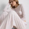 Pantaloni de Pijama cu dungi și nervuri Pantaloni de Pijama cu dungi și nervuri