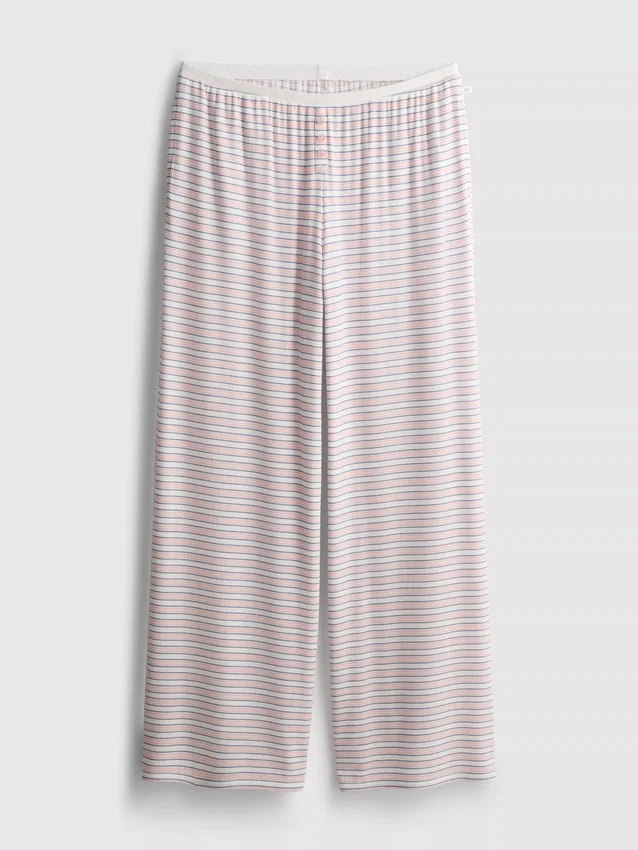 Pantaloni de Pijama cu dungi și nervuri Pantaloni de Pijama cu dungi și nervuri