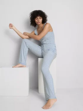Pantaloni de Pijama cu dungi și nervuri, ideali pentru relaxare