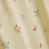 Pantaloni de Pijama cu nervuri și imprimeu floral Pantaloni de Pijama cu nervuri și imprimeu floral
