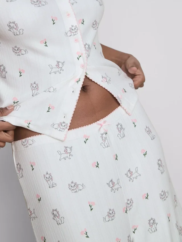 Pantaloni de Pijama cu nervuri „Marie” din filmul Disney „Aristocrații” Pantaloni de Pijama cu nervuri „Marie” din filmul Disney „Aristocrații”