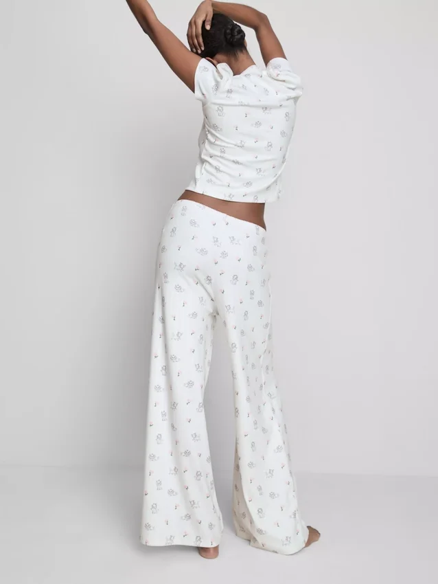 Pantaloni de Pijama cu nervuri „Marie” din filmul Disney „Aristocrații” Pantaloni de Pijama cu nervuri „Marie” din filmul Disney „Aristocrații”