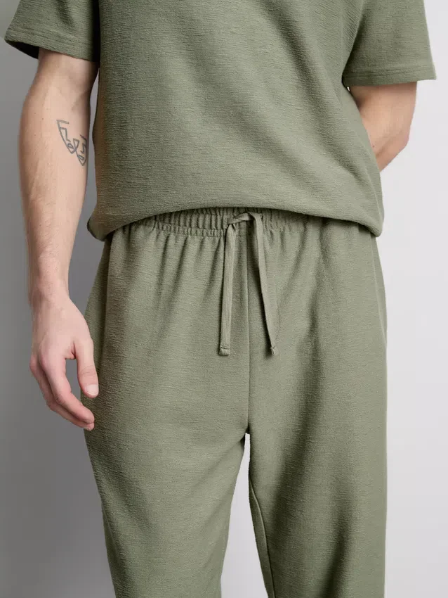 Pantaloni de Pijama cu textură Pantaloni de Pijama cu textură