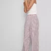 Pantaloni de pijama din bumbac cu dungi Pantaloni de pijama din bumbac cu dungi