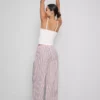Pantaloni de pijama din bumbac cu dungi Pantaloni de pijama din bumbac cu dungi