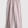 Pantaloni de pijama din bumbac cu dungi Pantaloni de pijama din bumbac cu dungi