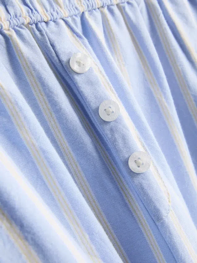 Pantaloni de pijama din bumbac cu dungi, tip Oxford Pantaloni de pijama din bumbac cu dungi, tip Oxford