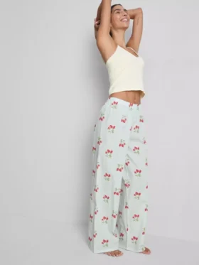 Pantaloni de Pijama din bumbac cu imprimeu