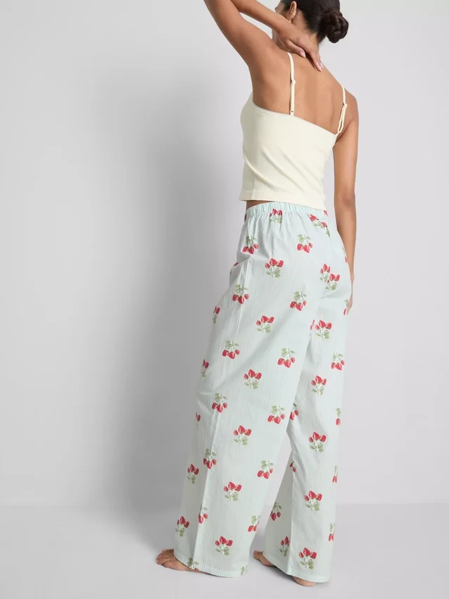Pantaloni de Pijama din bumbac cu imprimeu Pantaloni de Pijama din bumbac cu imprimeu