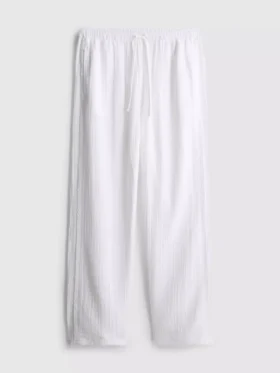 Pantaloni de Pijama din bumbac țesut, ideali pentru relaxare