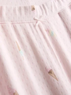 Pantaloni de Pijama „Love to Lounge” cu imprimeu înghețată