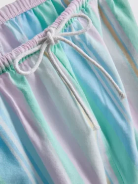Pantaloni de Pijama în culori pastelate, cu croi drept, ideali pentru relaxare