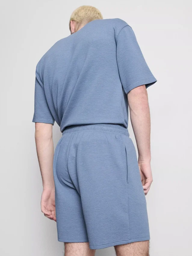 Pantaloni de pijama texturati cu șnur Pantaloni de pijama texturati cu șnur