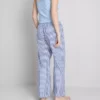 Pantaloni de pijamale din bumbac cu imprimeu gingham Pantaloni de pijamale din bumbac cu imprimeu gingham