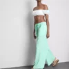 Pantaloni de plajă cu croi larg, cu imprimeu