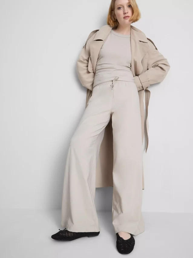 Pantaloni de Trening casual din bumbac, cu croi larg Pantaloni de Trening casual din bumbac, cu croi larg