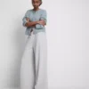Pantaloni de Trening confortabili, cu croi larg, din amestec de bumbac Pantaloni de Trening confortabili, cu croi larg, din amestec de bumbac