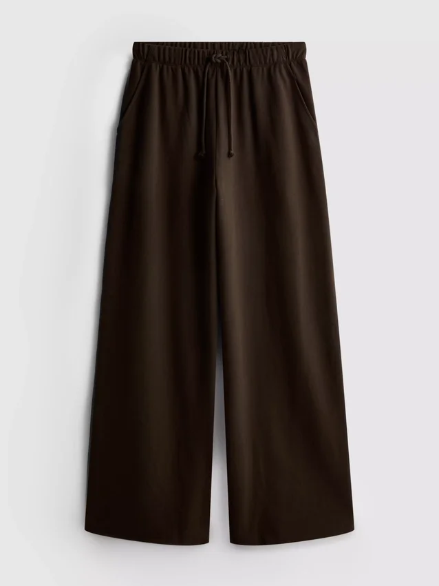 Pantaloni de Trening confortabili, cu croi larg, din amestec de bumbac Pantaloni de Trening confortabili, cu croi larg, din amestec de bumbac
