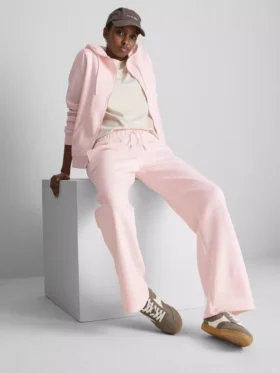 Pantaloni de Trening cu croi drept din amestec de bumbac