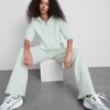 Pantaloni de Trening cu croi drept din amestec de bumbac Pantaloni de Trening cu croi drept din amestec de bumbac