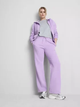 Pantaloni de Trening cu croi drept din amestec de bumbac