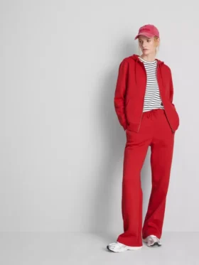 Pantaloni de Trening cu croi drept din amestec de bumbac