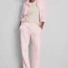 Pantaloni de Trening cu croi drept din amestec de bumbac