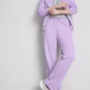 Pantaloni de Trening cu croi drept din amestec de bumbac Pantaloni de Trening cu croi drept din amestec de bumbac