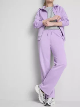 Pantaloni de Trening cu croi drept din amestec de bumbac