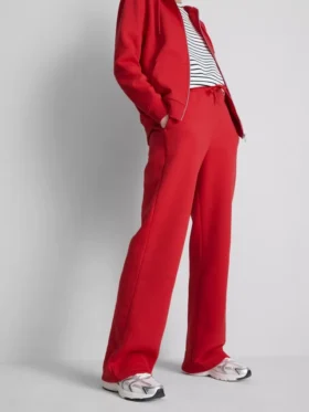 Pantaloni de Trening cu croi drept din amestec de bumbac