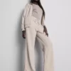 Pantaloni de Trening cu croi drept din amestec de bumbac Pantaloni de Trening cu croi drept din amestec de bumbac