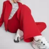 Pantaloni de Trening cu croi drept din amestec de bumbac Pantaloni de Trening cu croi drept din amestec de bumbac