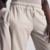 Pantaloni de Trening cu croi drept din amestec de bumbac Pantaloni de Trening cu croi drept din amestec de bumbac