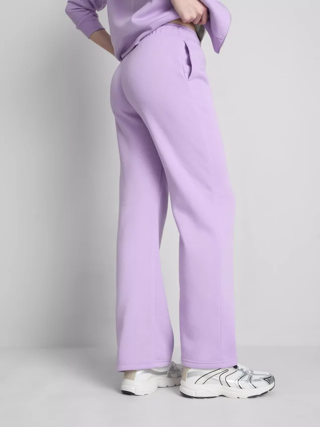 Pantaloni de Trening cu croi drept din amestec de bumbac Pantaloni de Trening cu croi drept din amestec de bumbac