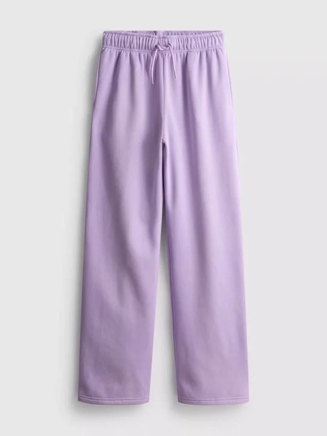 Pantaloni de Trening cu croi drept din amestec de bumbac Pantaloni de Trening cu croi drept din amestec de bumbac