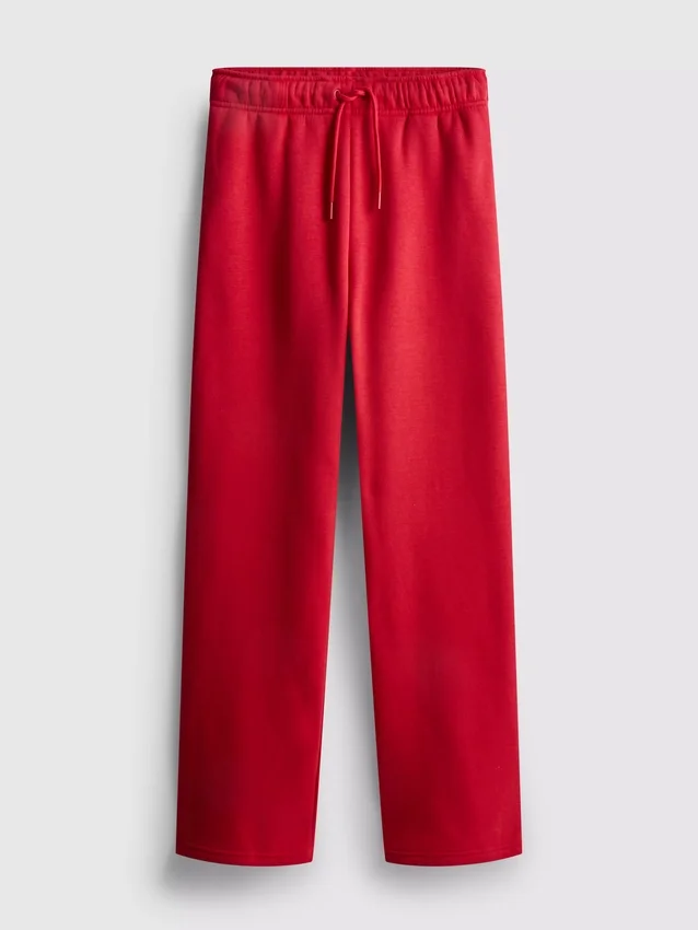 Pantaloni de Trening cu croi drept din amestec de bumbac Pantaloni de Trening cu croi drept din amestec de bumbac