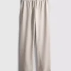 Pantaloni de Trening cu croi drept din amestec de bumbac Pantaloni de Trening cu croi drept din amestec de bumbac