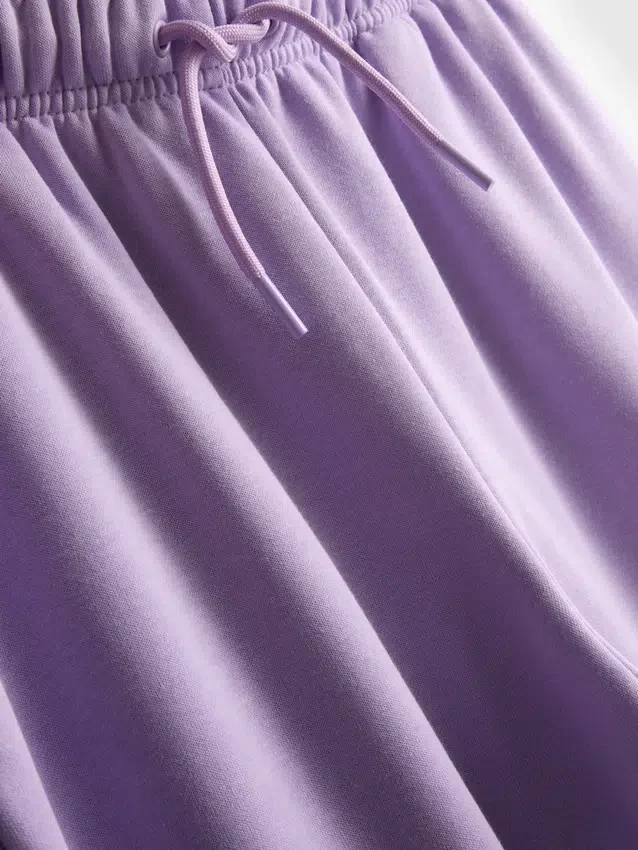 Pantaloni de Trening cu croi drept din amestec de bumbac Pantaloni de Trening cu croi drept din amestec de bumbac