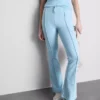 Pantaloni de Trening cu croi evazat și pliuri, cu conținut ridicat de bumbac Pantaloni de Trening cu croi evazat și pliuri, cu conținut ridicat de bumbac