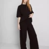 Pantaloni de trening cu croi larg, cu conținut ridicat de bumbac Pantaloni de trening cu croi larg, cu conținut ridicat de bumbac